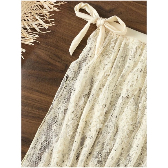 Boho Monokini One Piece lace Skirt Set - Picture 3 of 4